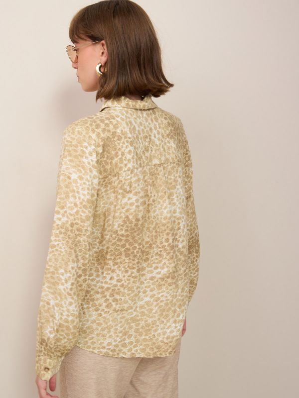 חולצה מודפסת מנומרת