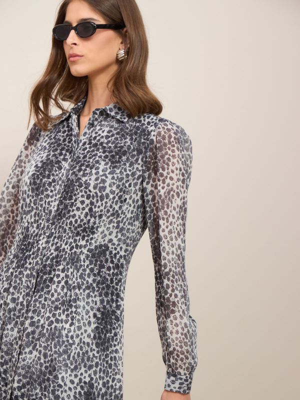 שמלת  דפוס נמר