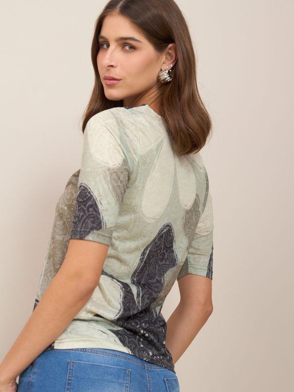 טישרט בד צרוב  מודפס