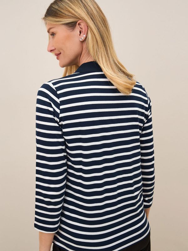 חולצת  פסים מכופתרת