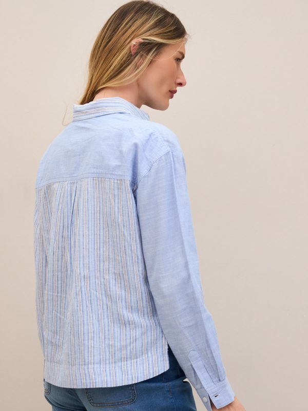 חולצת  פסים משולבת