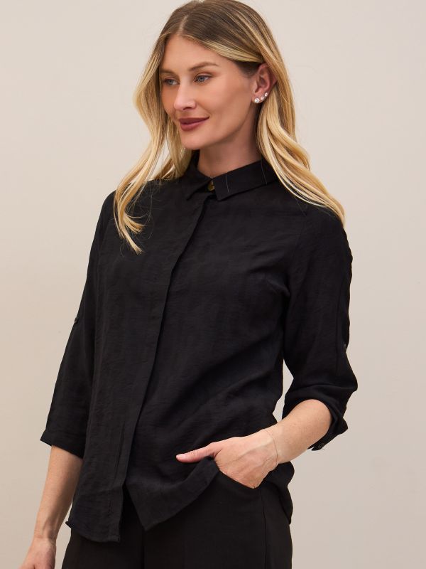 חולצת ג’קרד מנומר