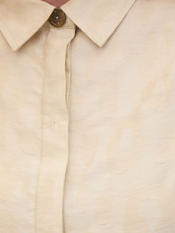 חולצת ג’קרד מנומר