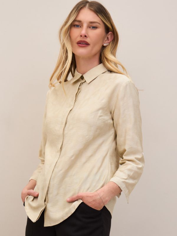 חולצת ג’קרד מנומר