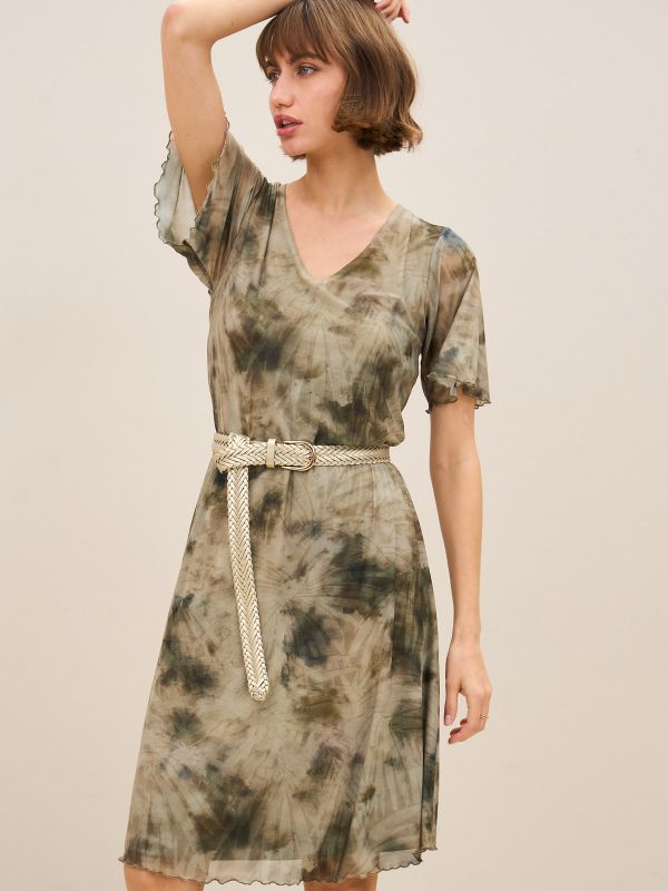 שמלת רזיל מודפסת