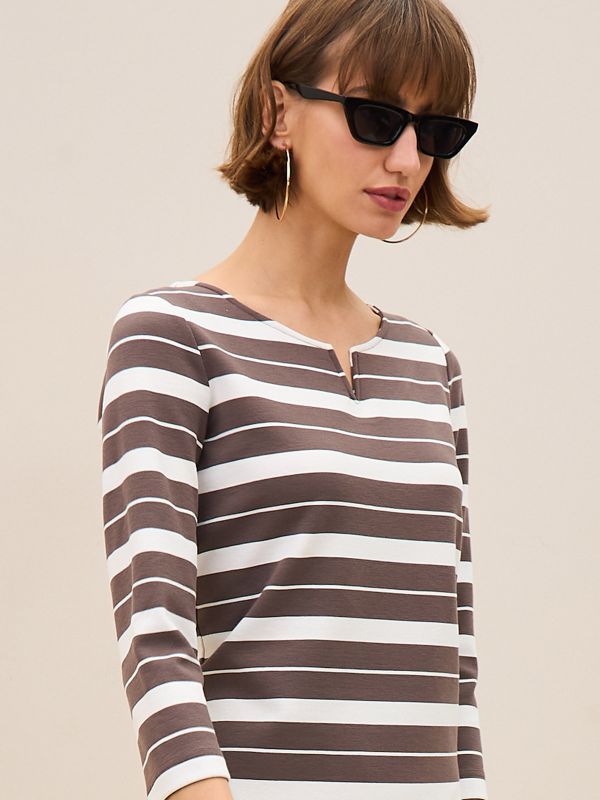 שמלת פסים ג’רסי