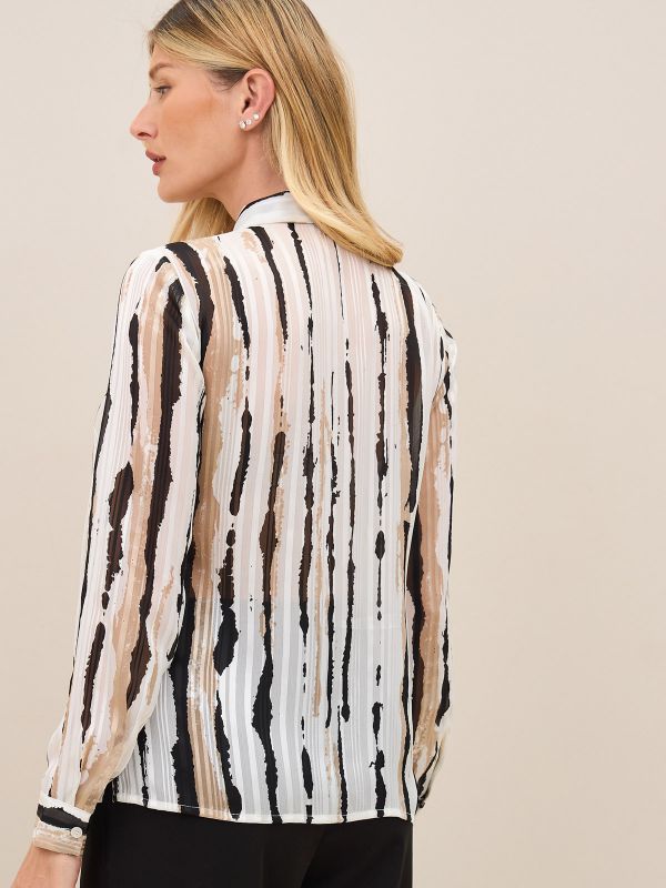 חולצת כפתורים מודפסת