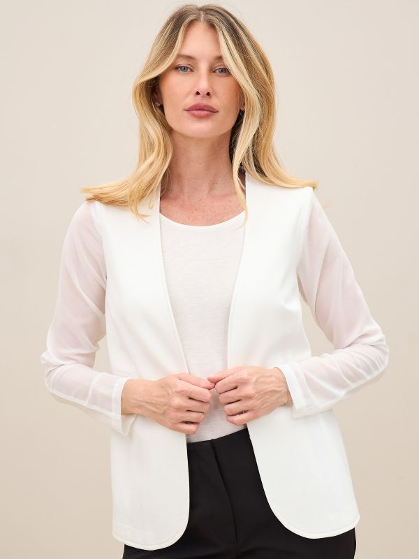 ז’קט משולב שיפון