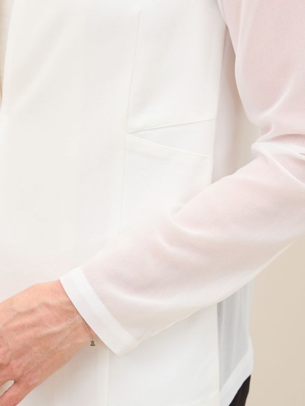 ז’קט משולב שיפון