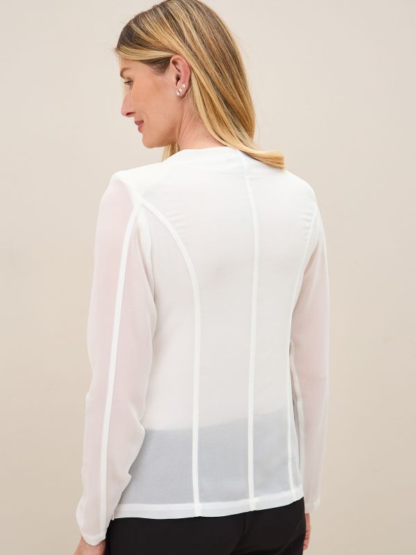 ז’קט משולב שיפון