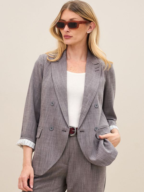 ז’קט קלסי ביטנת פסים