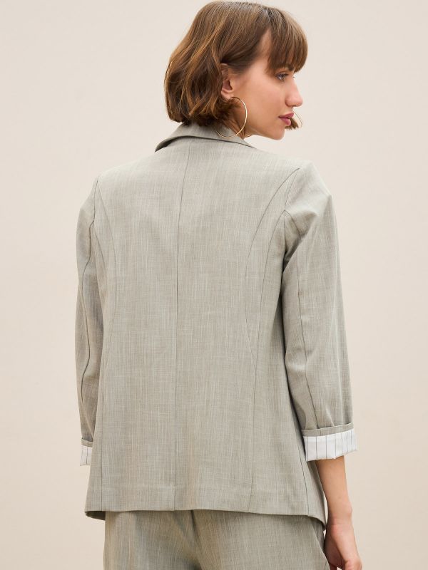 ז’קט קלסי ביטנת פסים