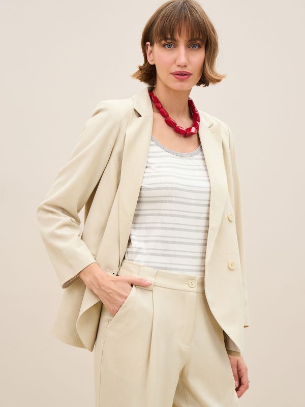 ז’קט קלסי ביטנת פסים