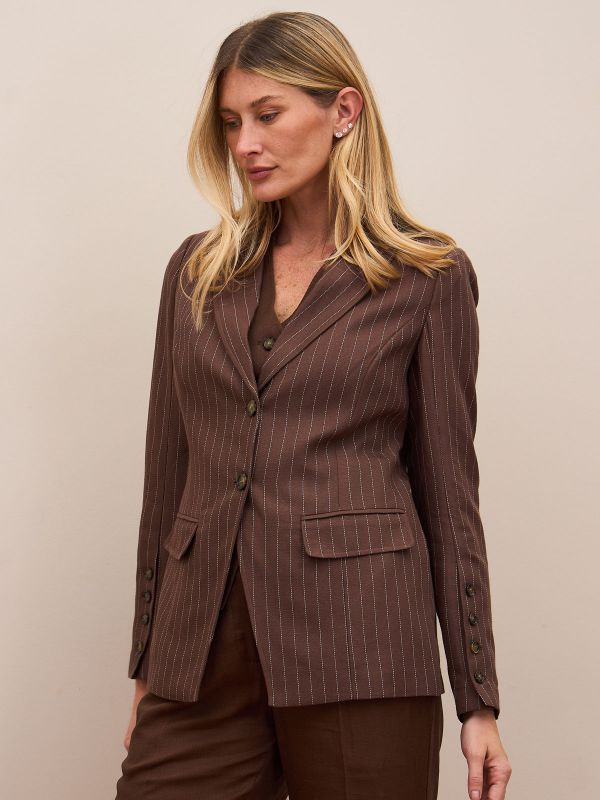 בלייזר פסים פשתן