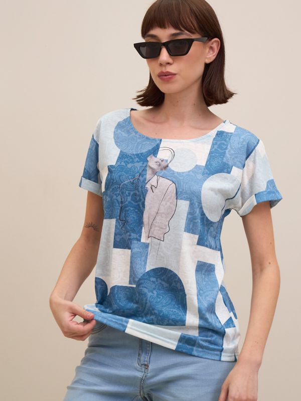 טישרט צרובה מודפסת