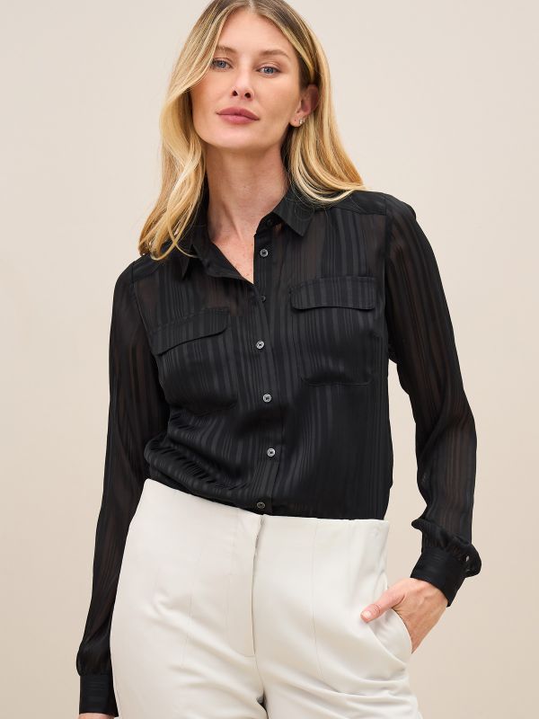 חולצת פסים שיפון