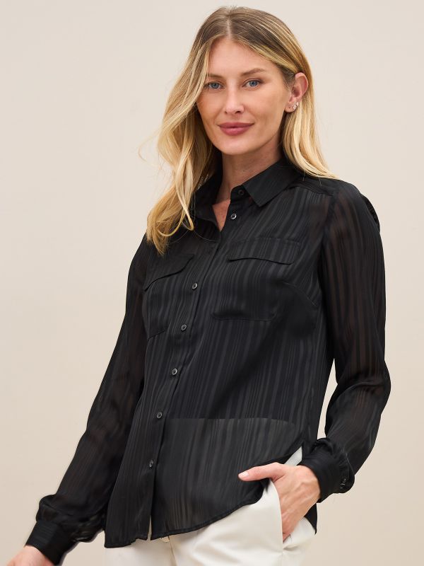 חולצת פסים שיפון