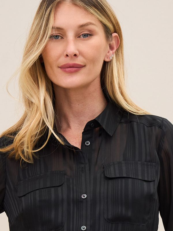 חולצת פסים שיפון