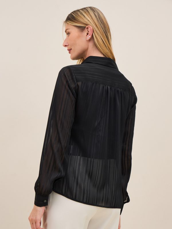 חולצת פסים שיפון