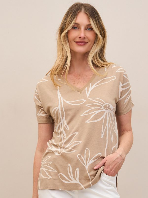 טישרט קימונו מכווץ