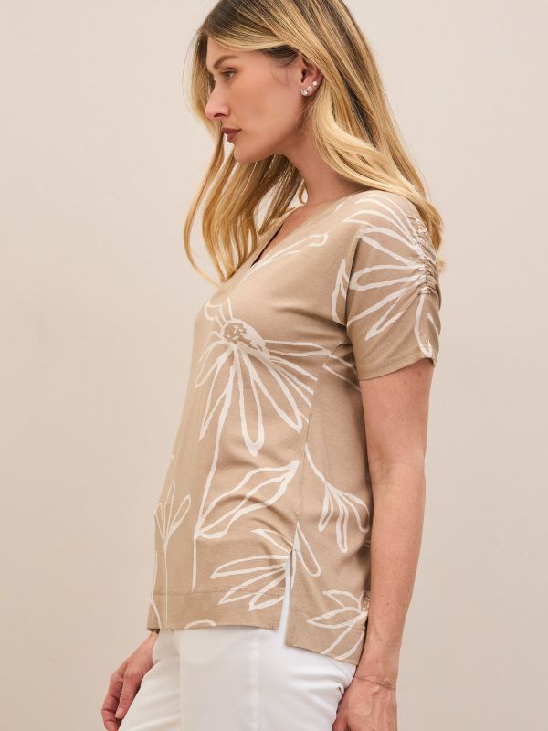 טישרט קימונו מכווץ