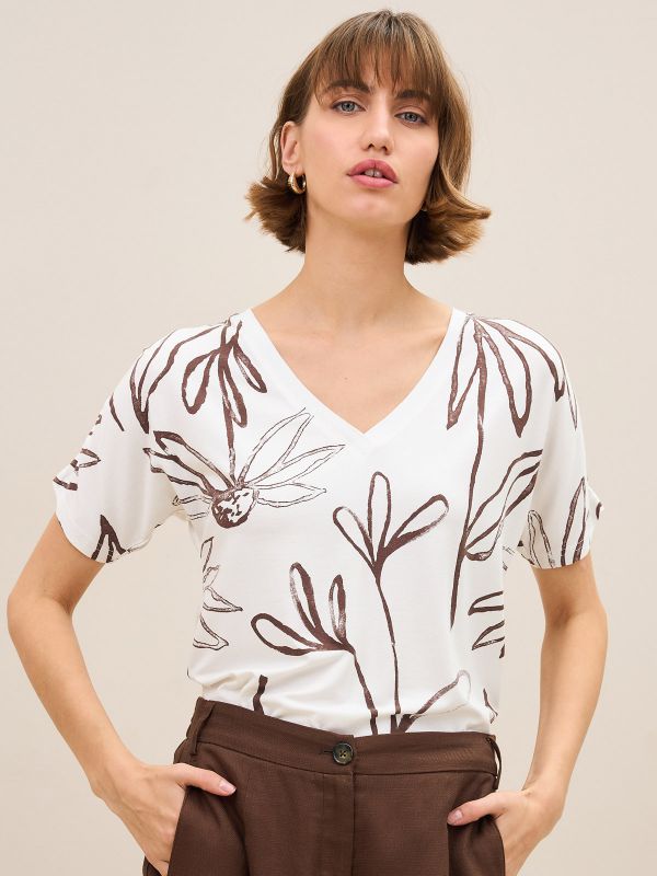 טישרט קימונו מכווץ