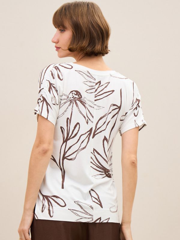 טישרט קימונו מכווץ