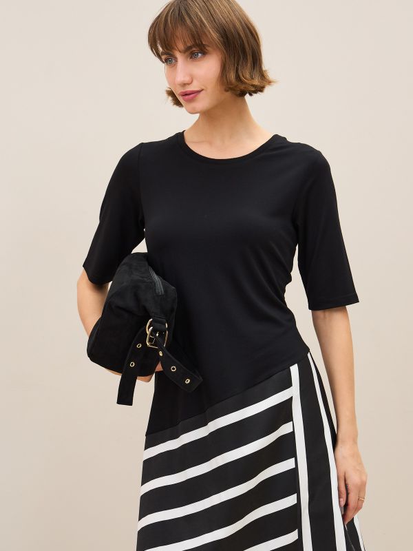 שמלת 2 בדים ופסים