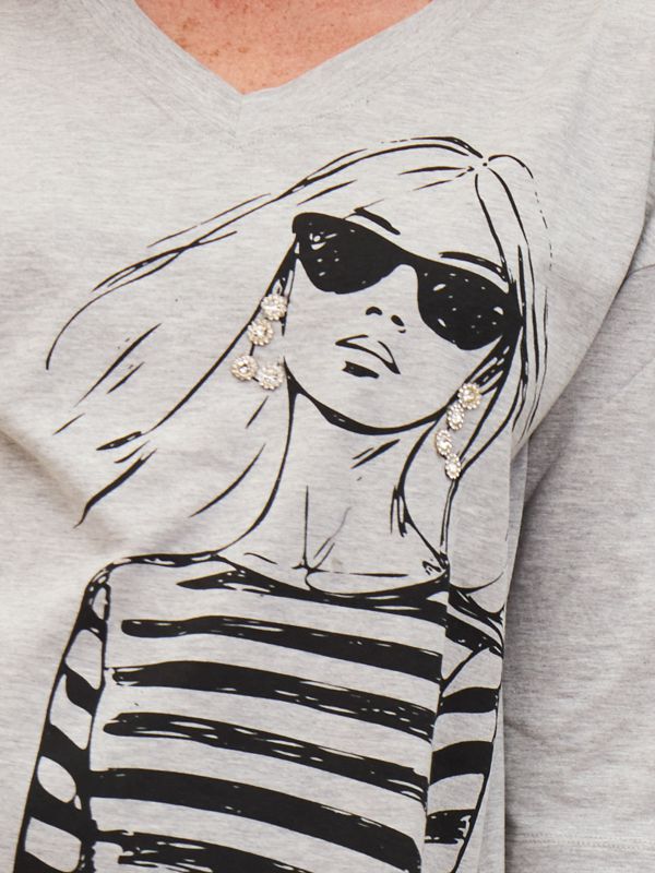 טישרט פרומו דפוס אישה