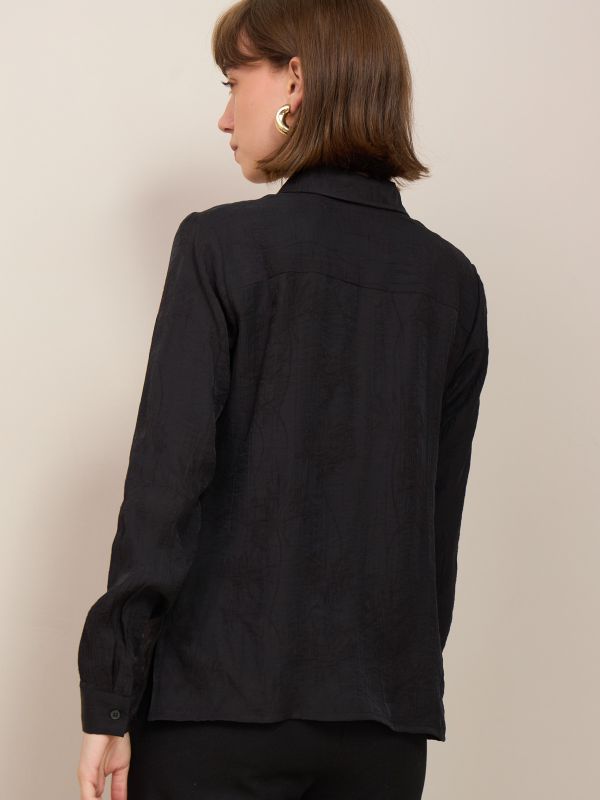 חולצת ז’קארד כפתורים