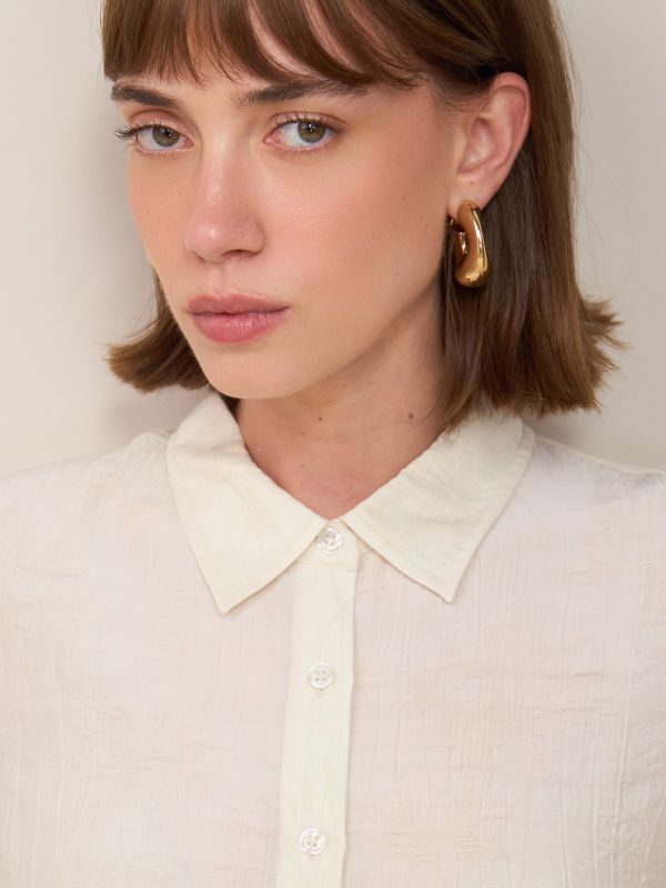 חולצת ז’קארד כפתורים