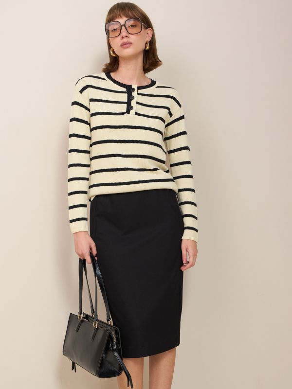 חצאית ג’רסי מחוייטת