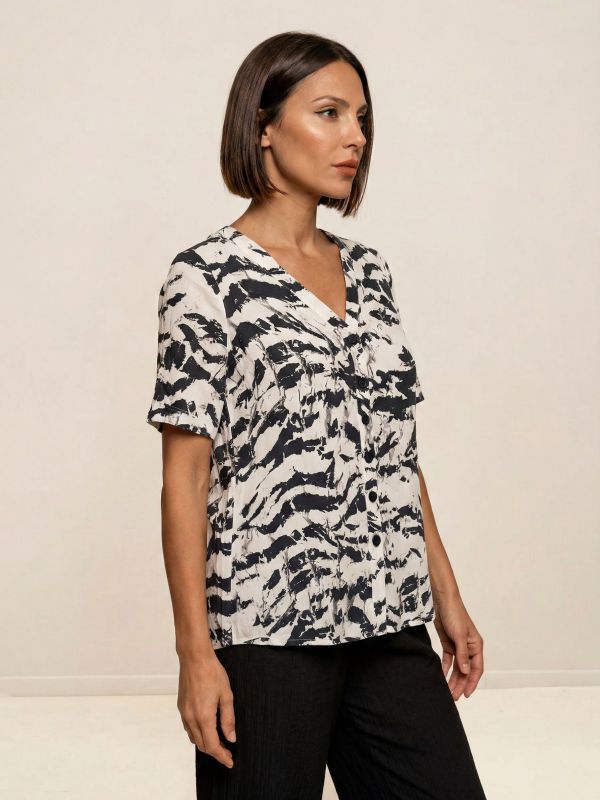 חולצת ויסקוזה מודפסת