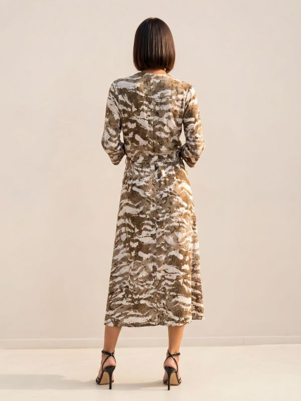 שמלת ויסקוזה מודפסת