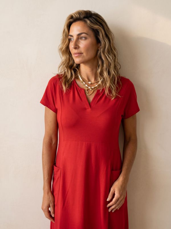 שמלה מ2 בדים