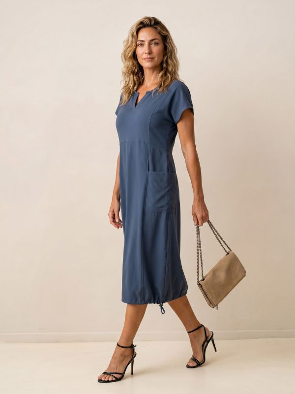 שמלה מ2 בדים