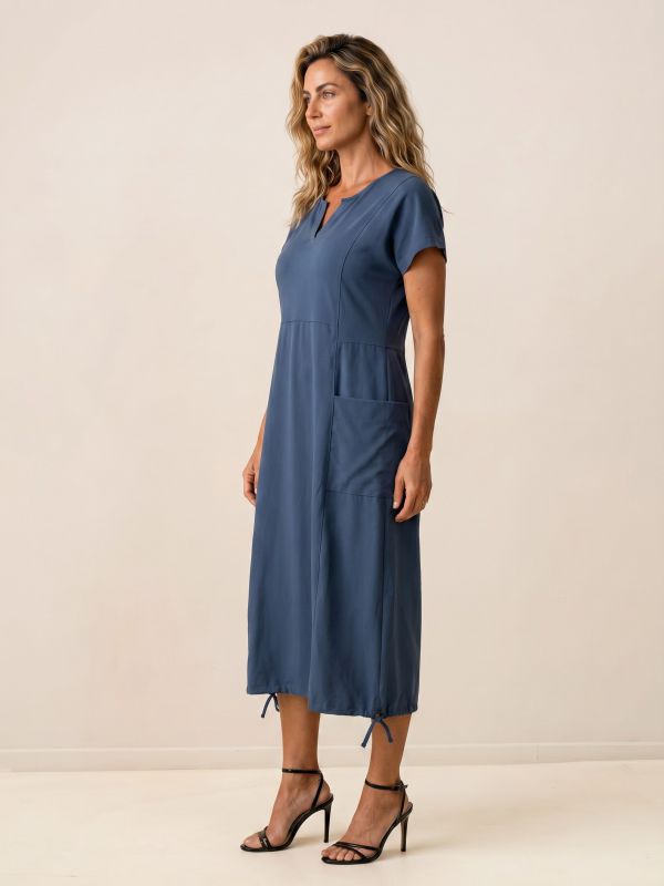 שמלה מ2 בדים