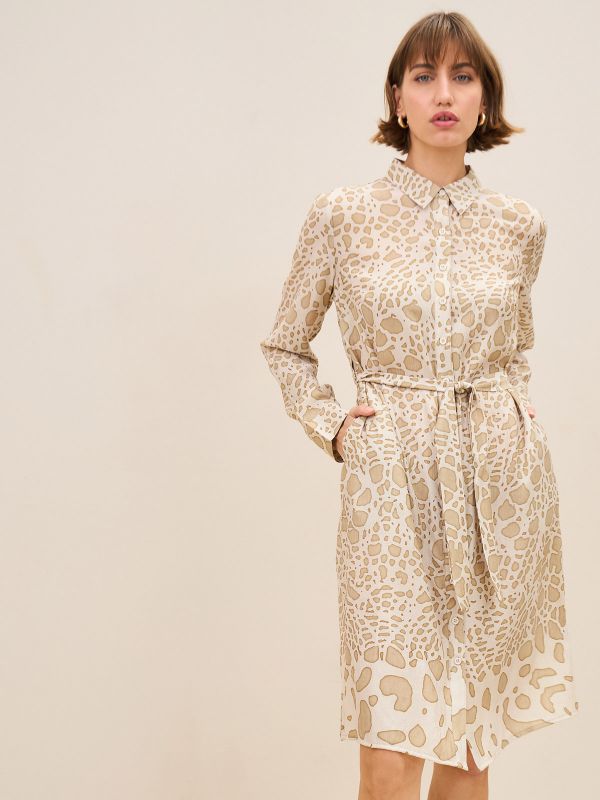 עליונית שמלה מודפסת