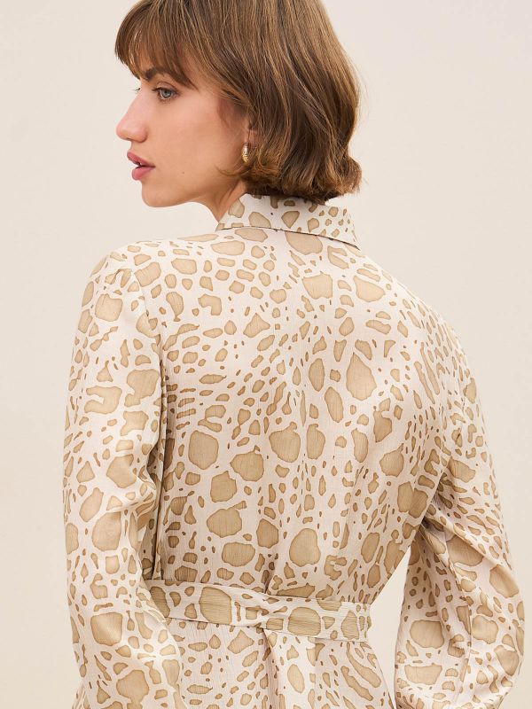 עליונית שמלה מודפסת