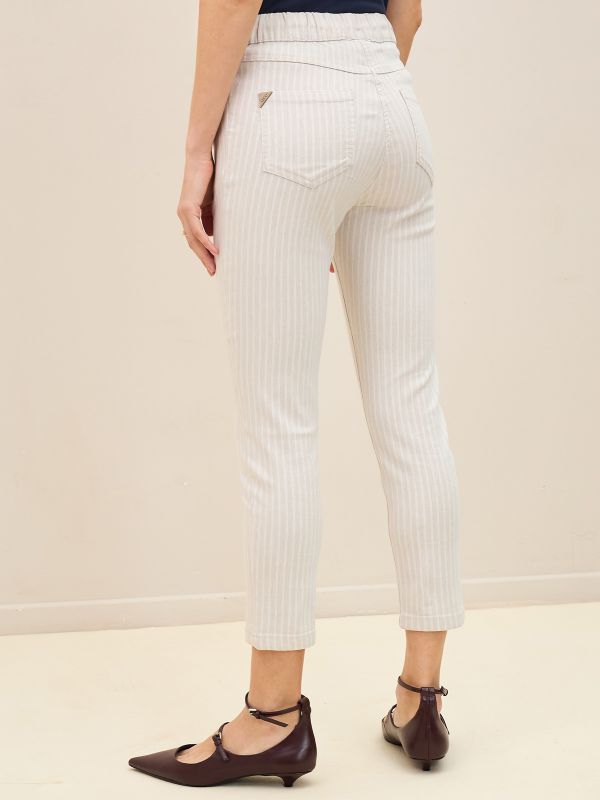 מכנסי דריל7/8 פסים  LBC