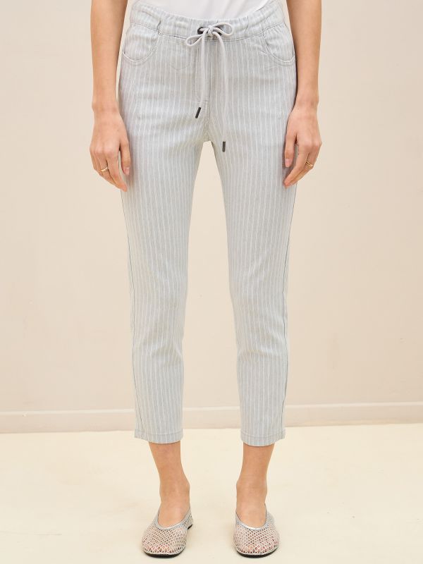 מכנסי דריל7/8 פסים  LBC