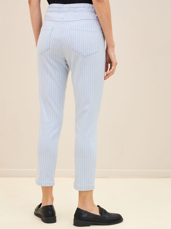 מכנסי דריל7/8 פסים  LBC