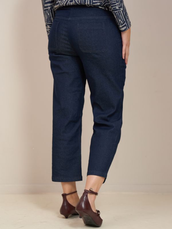 מכנס ג’ינס 7/8 גומי פרומ