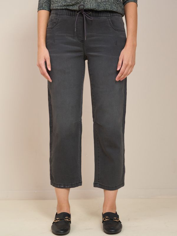 מכנס ג’ינס 7/8 גומי פרומ