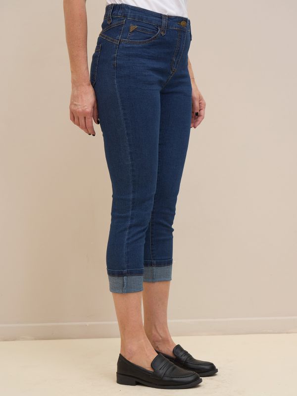 מכנס ג’ינס7/8פרומו קיפול