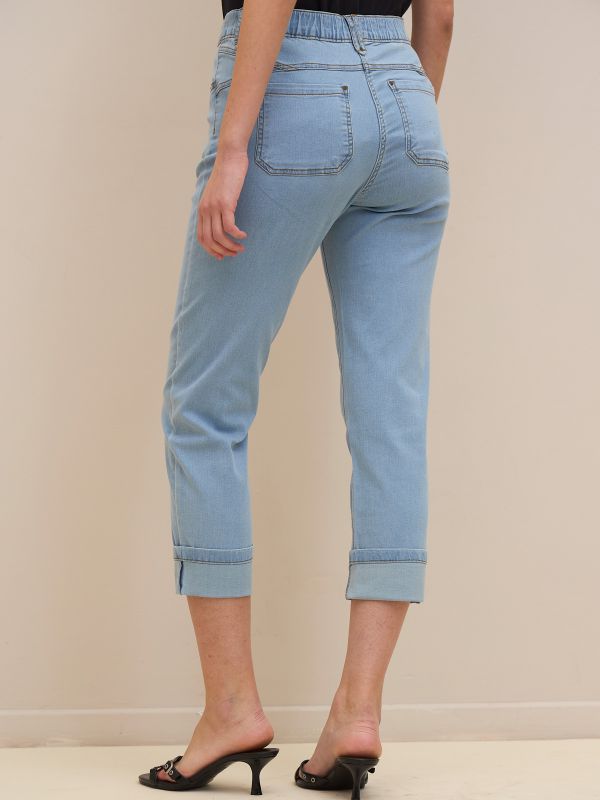 מכנס ג’ינס7/8פרומו קיפול