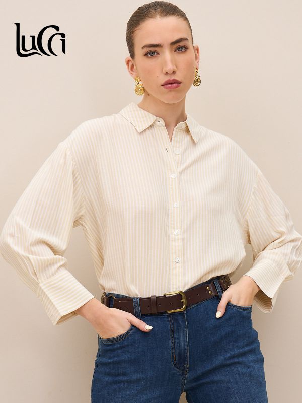 חולצת פסים מכופתרת LBC