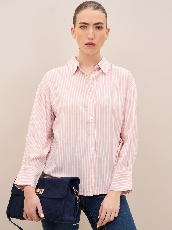 חולצת פסים מכופתרת LBC