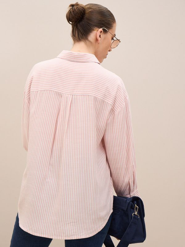 חולצת פסים מכופתרת LBC