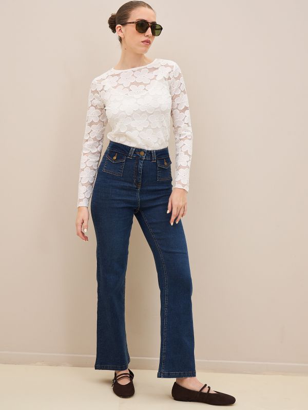 טי שרט-תחרה פרחים LBC